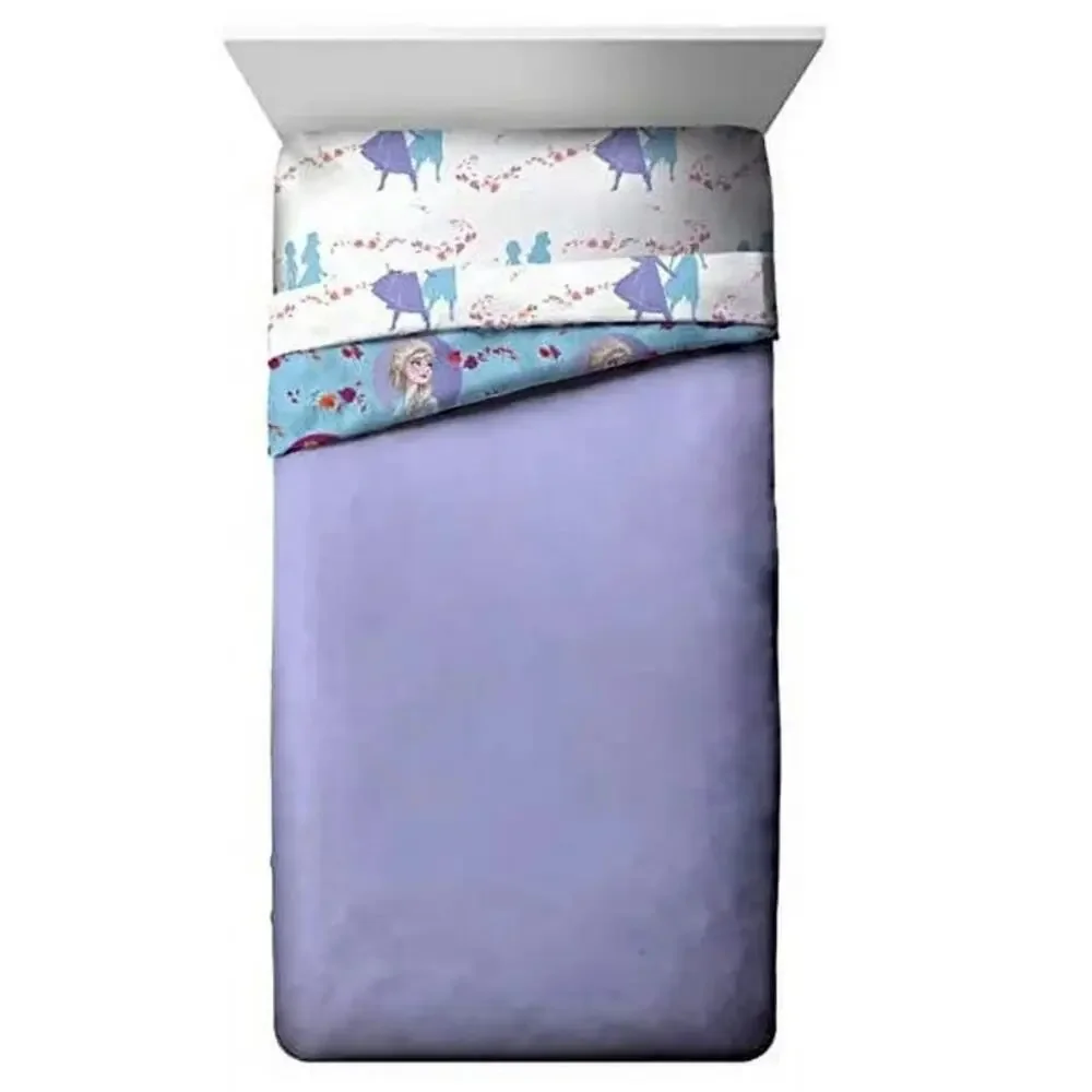 Disney‎ Frozen 2 Full Comforter Blue Jay Franco Kids Disney Bedding Anna Elsa